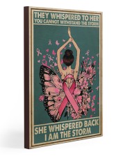 Breast Cancer I Am The Storm 20x30 Gallery Wrapped Canvas Prints thumbnail