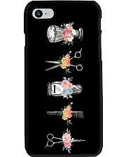 Hairstylist Floral Barber Tools Phone Case i-phone-7-case