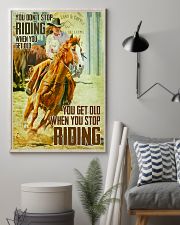 Horse Girl You Don't Stop Riding When You Get Old 11x17 Poster lifestyle-poster-1