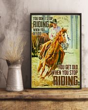 Horse Girl You Don't Stop Riding When You Get Old 11x17 Poster lifestyle-poster-3