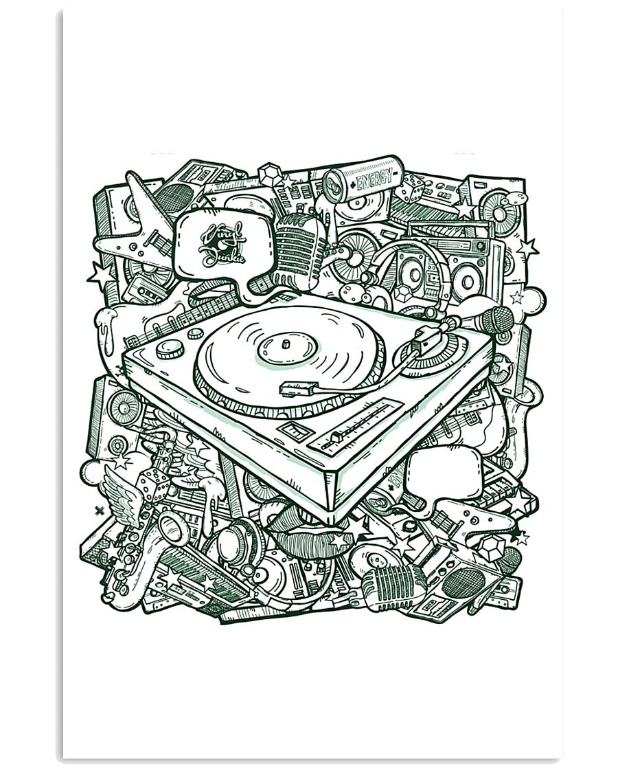 Unique DJ Doodle Art 11x17 Poster