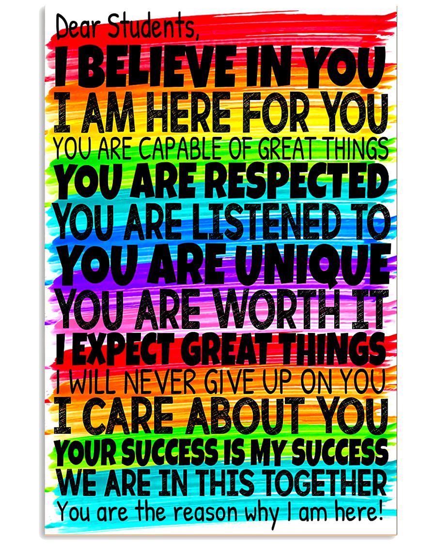 Teacher Rainbow Board 11x17 Poster