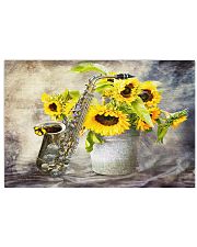 Saxophone And Sunflowers 17x11 Poster front