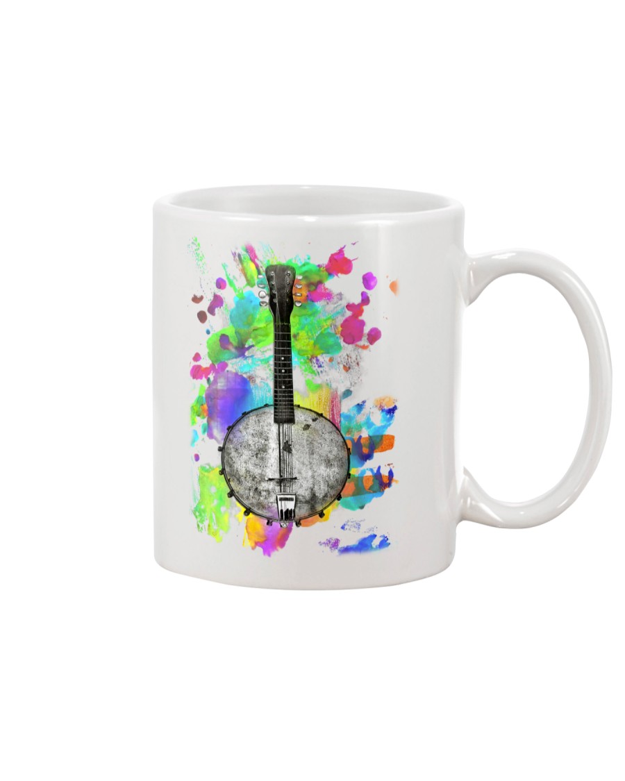Banjo Mandolin Watercolor Mug