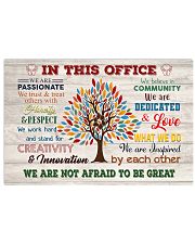 Social Worker We Are Not Afraid To Be Great 17x11 Poster front