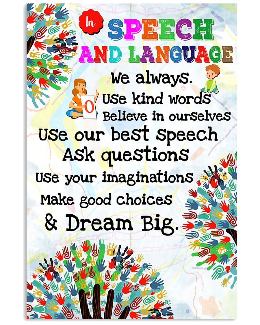 Speech Language Pathologist In Speech And Language 11x17 Poster