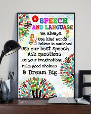 Speech Language Pathologist In Speech And Language 11x17 Poster lifestyle-poster-2