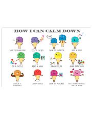 Social Worker How I Can Calm Down 17x11 Poster front