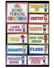 Teacher Distance Morning Greetings 11x17 Poster front