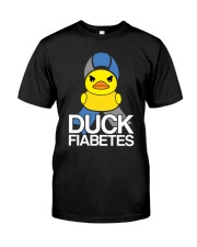 Diabetes Cute Duck Fiabetes Classic T-Shirt front