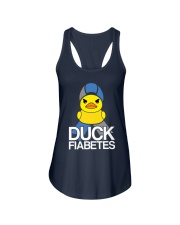 Diabetes Cute Duck Fiabetes Ladies Flowy Tank tile
