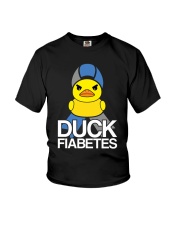 Diabetes Cute Duck Fiabetes Youth T-Shirt tile