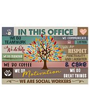 Social Worker In this office Poster 17x11 Poster front