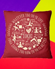Yoga - unique pillow Square Pillowcase aos-pillow-square-front-lifestyle-6