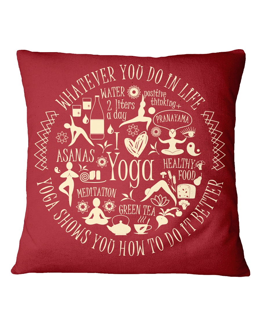 Yoga - unique pillow Square Pillowcase