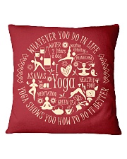 Yoga - unique pillow Square Pillowcase front