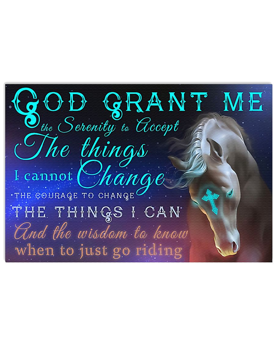 Horse Girl - God grant me the serenity 17x11 Poster