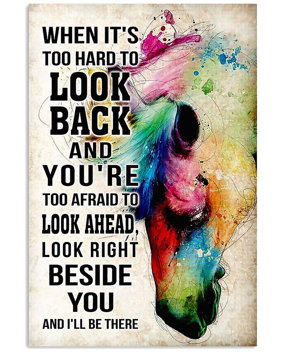 Horse Girl - It's hard to look back I'll be there 11x17 Poster