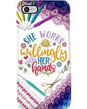 Knitting She Works Willingly With Her Hands Phone Case i-phone-8-case
