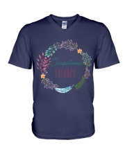 Occupational Therapy Flourist V-Neck T-Shirt thumbnail