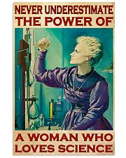 Never Underestimate A Woman Who Loves Science 11x17 Poster front