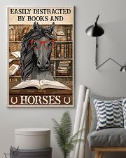 Horse Girl Easily Distracted By Books And Horses 11x17 Poster lifestyle-poster-1