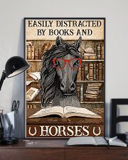 Horse Girl Easily Distracted By Books And Horses 11x17 Poster lifestyle-poster-2