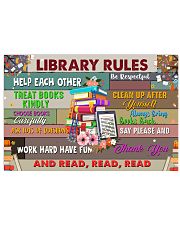 Librarian Library Rules 17x11 Poster front