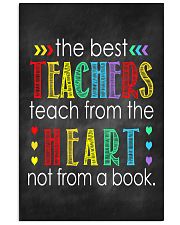 Teachers teach from heart 11x17 Poster front
