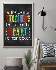 Teachers teach from heart 11x17 Poster lifestyle-poster-1