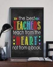 Teachers teach from heart 11x17 Poster lifestyle-poster-2
