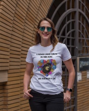 Crochet A woman cannot survive on yarn alone Ladies T-Shirt lifestyle-women-crewneck-front-2