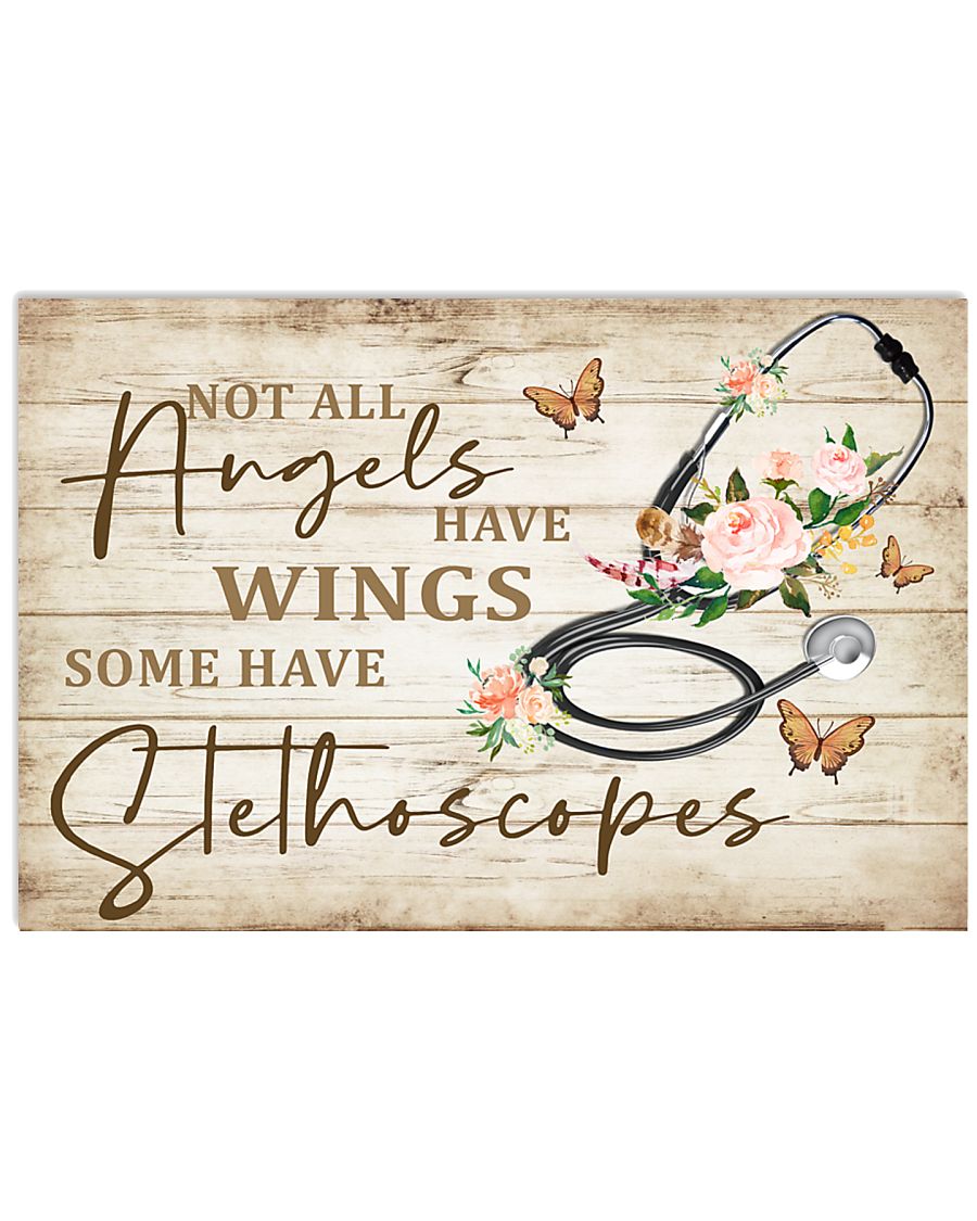 Medical Assistant Not All Angels Have Wings 17x11 Poster