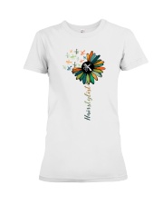 Hairstylist Colorful Tools Sunflower Premium Fit Ladies Tee thumbnail