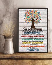 Massage Therapist Our Core Values Poster 11x17 Poster lifestyle-poster-3
