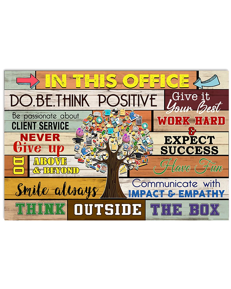 Accountant - Think outside the box 17x11 Poster