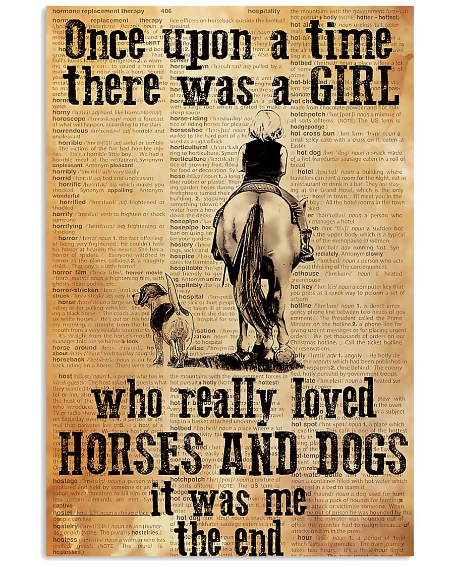 Horse Girl - There was a girl who loved horses 11x17 Poster