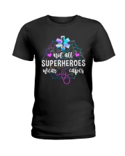 Paramedic Not All Superheroes Wear Capes Ladies T-Shirt front