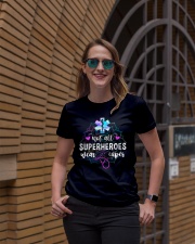 Paramedic Not All Superheroes Wear Capes Ladies T-Shirt lifestyle-women-crewneck-front-2
