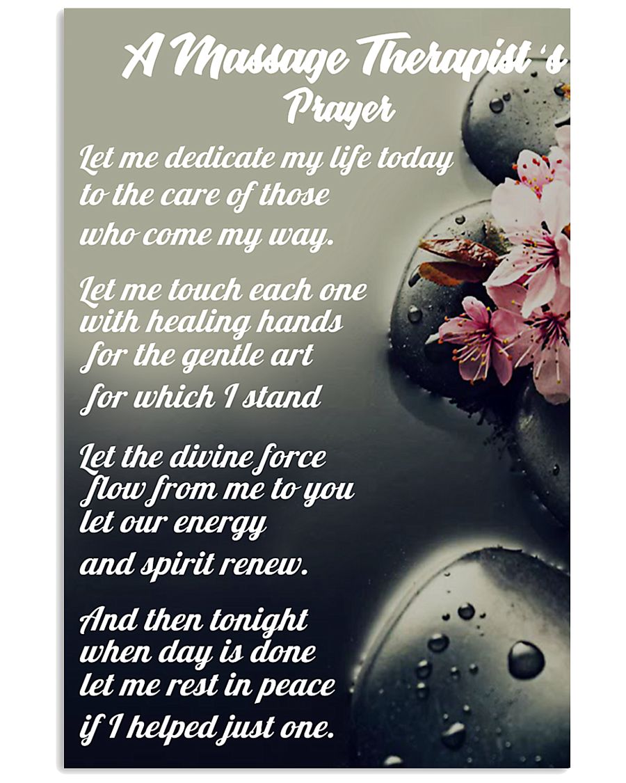 Massage Therapist 's Prayer 11x17 Poster