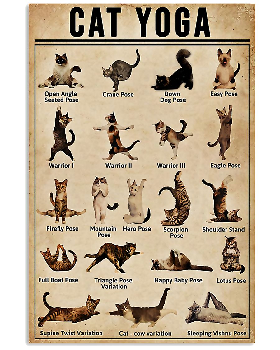 Cat Yoga 11x17 Poster
