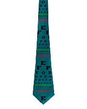 Optometrist Blue Eye Chart Tie front