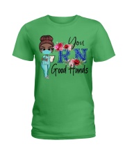 Nurse Good Hands Ladies T-Shirt tile
