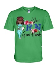 Nurse Good Hands V-Neck T-Shirt tile
