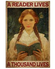 Books- A Reader Lives A Thousand Lives 11x17 Poster front
