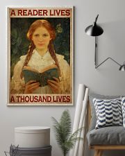 Books- A Reader Lives A Thousand Lives 11x17 Poster lifestyle-poster-1
