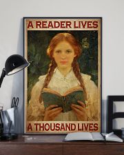 Books- A Reader Lives A Thousand Lives 11x17 Poster lifestyle-poster-2