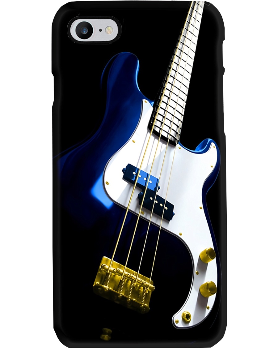 Bass Guitar Art Blue Color Phone Case