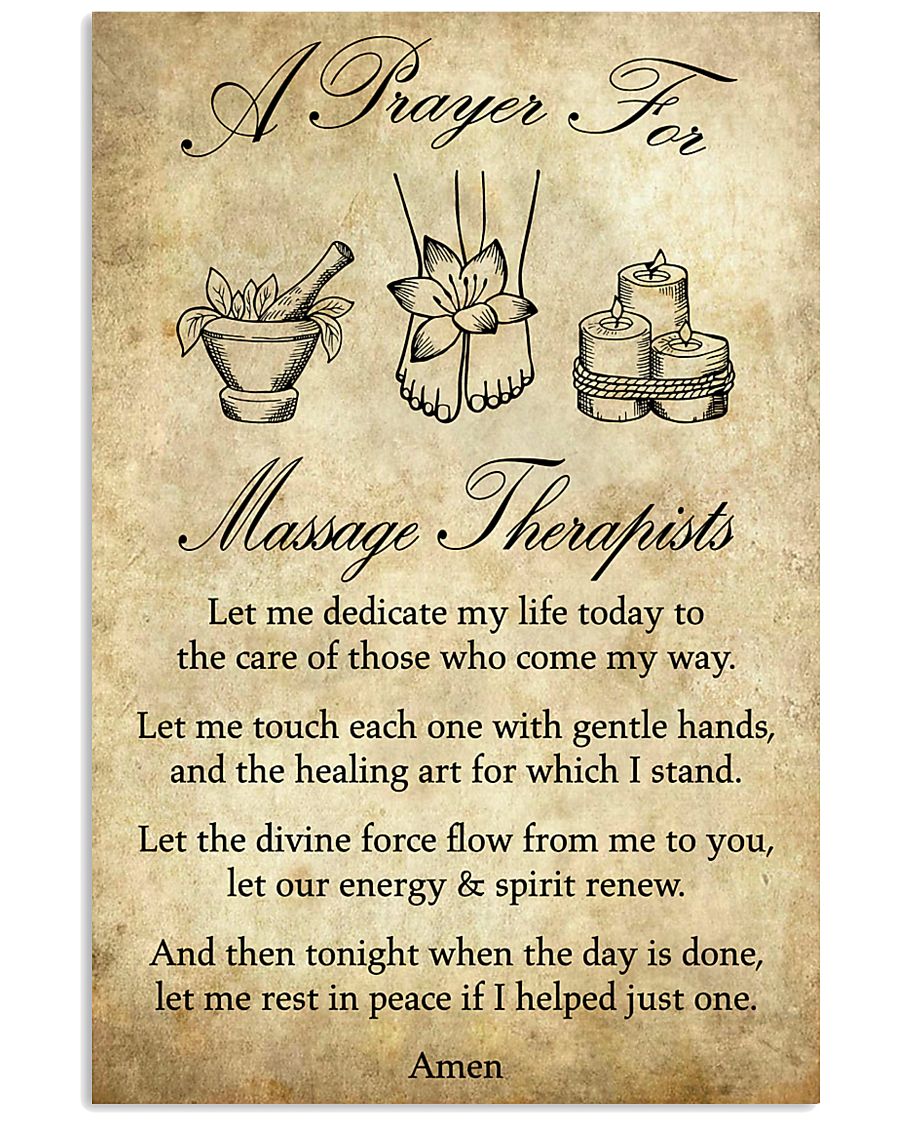A Prayer For Massage Therapists 11x17 Poster