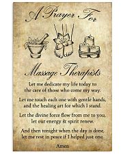 A Prayer For Massage Therapists 11x17 Poster front